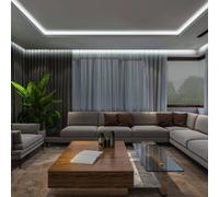 LEDVANCE Tira LED FLEX COB 1.5M, amarilla, 8W, 600lm, luz blanca cálida, tecnología COB, distribución homogénea de la luz, larga duración, fácil instalación, para interior, IP20, 3000K