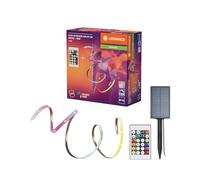 LEDVANCE FLEX Outdoor-Solar tiras LED decorativas de colores para uso exterior con panel solar con Magic RGB; RC; IP44; regulable; blanco; silicona; 5 m; bombilla no sustituible
