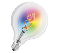 LEDVANCE Lámpara LED inteligente E27 WiFi RGB globo filamento ambiente compatible Alexa y Google