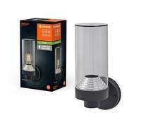 LEDVANCE Iluminación exterior ENDURA CLASSIC AMBER WALL, luz de pared, gris oscuro, aluminio, instalación fácil y rápida, tipo de protección IP44, uso flexible en la zona exterior