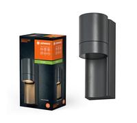 LEDVANCE Iluminación exterior ENDURA CLASSIC ISIDOR W, luz de pared, toma GU10, gris oscuro, aluminio, instalación fácil y rápida, difusor esmerilado, tipo de protección IP65, para la zona exterior