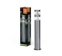 LEDVANCE Iluminación exterior ENDURA HYBRID ORION DOUBLE, iluminación híbrida, 4W, 340lm, blanco cálido, temp. color 3000K, acero inox., tipo prot. IP44 & IP67, energía solar y funcionamiento en red