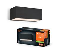 LEDVANCE Iluminación exterior ENDURA STYLE IDRI WALL, 12,5W, 700lm, luz de pared, gris oscuro, tipo de protección IP65, temperatura de color 3000K, luz de color blanco cálido