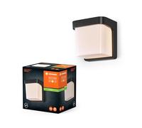 LEDVANCE Iluminación exterior ENDURA STYLE IHSAN WALL, 11W, 550lm, luz de pared, gris oscuro, tipo de protección IP65, temperatura de color 3000K, luz de color blanco cálido