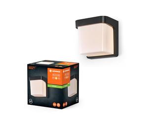 LEDVANCE Iluminación exterior ENDURA STYLE IHSAN WALL, 11W, 550lm, luz de pared, gris oscuro, tipo de protección IP65, temperatura de color 3000K, luz de color blanco cálido