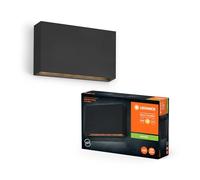 LEDVANCE Iluminación exterior ENDURA STYLE ILJA WALL, 7W, 330lm, luz de pared, gris oscuro, tipo de protección IP65, temperatura de color 3000K, luz de color blanco cálido