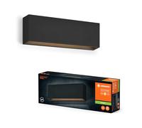LEDVANCE Iluminación exterior ENDURA STYLE IVO WALL, 6,5W, 400lm, luz de pared, gris oscuro, tipo de protección IP65, temperatura de color 3000K, luz de color blanco cálido