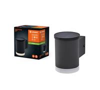 LEDVANCE Iluminación exterior ENDURA STYLE SOLAR OXFORD, 0,5W, 50lm, luz de pared, gris, iluminación indirecta, batería recargable, tipo de protección IP44, temperatura de color 3000K, blanco cálido