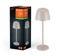 LEDVANCE Iluminación exterior ENDURA STYLE TABLE, 2,5W, 200lm, beige, lámpara de mesa, batería recargable, tipo de protección IP54, regulación progresiva, función de memoria de luminosidad