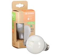 LEDVANCE Lámpara de ahorro de energía, bombilla esmerilada, E27, blanco cálido (3000K), 2,5 vatios, sustituye a la bombilla de 40W, muy eficiente y de bajo consumo, paquete de 6
