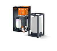 LEDVANCE Lámpara de mesa WiFi para exterior SMART+, 5W, 310lm, negra, luz blanca cálida 3000K y 16 mill. de colores, alimentada por batería, móvil, controlable por app, para Amazon, Google, etc.