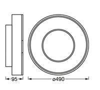 Ledvance Lámpara de techo LED Smart de 32 W, 3150 lm, 2700-6500 K, RGB, Blanco