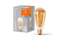 LEDVANCE Lámpara LED inteligente con tecnología Wifi, Base E27, Regulable, Color de la luz cambiable (2700-6500K), Forma de globo, Mate, Controlable con Alexa, Google, App