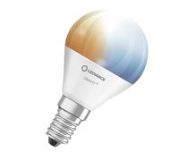 LEDVANCE Lámpara LED inteligente con tecnología WiFi, enchufe E14, regulable, color de luz cambiante (2700-6500K), reemplazo de 40W, SMART+ WiFi Mini Bulb Tunable White, paquete de 1