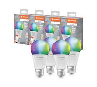 LEDVANCE Lámpara LED SMART+ MATTER, compatible con Google, Alexa, Apple, aspecto esmerilado, 9W, 806lm, base E27, función RGBW y luz blanca, control por app o voz, vida útil de hasta 20.000 horas