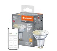 LEDVANCE Lámpara reflectora LED inteligente con tecnología WiFi, base GU10, blanco cálido (2700 K), regulable, reemplaza las lámparas reflectoras con 40W, SMART+ WiFi SPOT GU10 regulable, paquete de 1