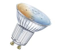 LEDVANCE Lámpara reflectora Smart LED, Bluetooth, GU10, blanco cálido (2700K), reemplaza las lámparas incandescentes con 40W, controlable con Alexa y Google, SMART+ Spot GU10 DIM, paquete de 1