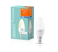 LEDVANCE Lámpara Smart LED , Bluetooth, E14, regulable, blanco cálido (2700K), reemplaza lámparas incandescentes 40W, controlable con Google y Alexa, SMART+ Candle DIM,paquete de 4