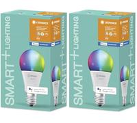 LEDVANCE Lámpara Smart LED, Bluetooth, E27, color de luz variable (2000-6500K), colores RGB cambiables, sustituye lámparas incandescentes 60W,controlable con Google y Alexa, SMART+ BT MULTICOLOUR