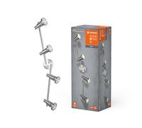LEDVANCE Foco LED Niclas 4 luces GU10 reemplazables 4x3W 2700K interior níquel