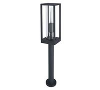 LEDVANCE LED Lámpara de pie y lámpara de camino para lámparas 1x E27, lámpara de diseño con marco de diseño para exterior para iluminación directa, ENDURA FRAME 60CM Poste E27