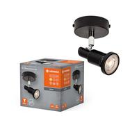LEDVANCE LED SPOT GU10 1 x 3,4W, 230lm, negro, temperatura de color 2.700K, | , LED Lamp, not relevant mm dia, 25000 hours, Paquete de 1