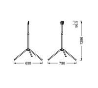 LedVANCE LED-Worklight Value Tripod 1 luz 10W