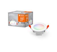 LEDVANCE Luminaria: para techo, SMART RECESS DOWNLIGHT TW AND RGB / 4 W, 220…240 V, ángulo de radiación: 110, Tunable White, 2700…6500 K, material del cuerpo: polyprophylene (pp)/polyamid, IP20