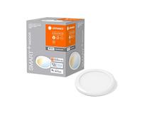 LEDVANCE Luz de bajo mueble SMART+ WiFi, redonda, blanca, 6,5W, 375lm, 83mm, luz blanco dinámico, regulable, larga duración, fácil montaje, controlable por app, 3000K-6500K, para cocinas, estanterías