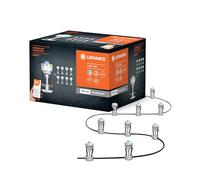 LEDVANCE Luz de jardín LED inteligente con tecnología WiFi, paquete básico con 9 puntos LED para exterior, colores RGB cambiables, compatible con Google y Alexa, SMART+ WIFI GARDEN DOT 9P