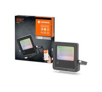 LEDVANCE Luz exterior LED inteligente con tecnología WiFi, focos para exterior, colores RGB intercambiables, 30W, fabricada en aluminio gris oscuro, compatible con Google y Alexa, SMART+ WIFI FLOOD