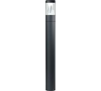 LEDVANCE Modern, 90 cm, 12W, aplique para exteriores, gris oscuro, aluminio, policarbonato (PC), IP54, ideal para fachadas, jardines, céspedes