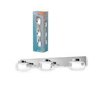LEDVANCE OR lame aplique y techo con LED, cromo, 16,5W, 1050lm, 3000/4000K, (blanco frío/blanco cálido), protección IP44 contra cuerpos extraños y salpicaduras de agua