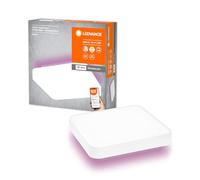 LEDVANCE ORBIS BACKLITE SQUARE SMART+ Wi-Fi blanco, luminaria LED regulable para interiores, 28W, temperatura de color 3000-6500K, 2400 lúmenes, luz RGB para luz blanca y de color, 35x35cm