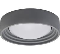 LEDVANCE OR oncrete, plafón de techo de hormigón gris con LED, 13W, 800 lúmenes, 3000K (blanco cálido agradable), regulable en 3 niveles mediante un clic, diámetro de 300 mm, protección IP20, apto