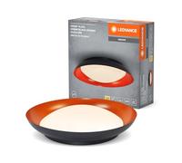 LEDVANCE Orbis Plate Plafón LED, negro-naranja, 35W, 1700lm, 3000K, 430mm,