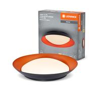 LEDVANCE Orbis Plate Plafón LED, negro-naranja, 45W, 2200lm, 3000K, 480mm,