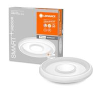 LEDVANCE ORBIS STEA SMART+ WiFi, Ø48cm, luminaria de techo LED redonda regulable para uso interior, temperatura de color 2700-6500K, 2150 lm, 2 módulos LED RGB, luminaria de diseño redondo, blanco