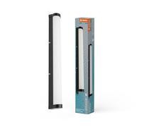 LEDVANCE ORBIS Tube espejo/aplique con LED, vidrio esmerilado/negro, 12W, 1100lm, 3000/4000K, 60cm de diámetro,IP44 contra cuerpos extraños/salpicaduras de agua
