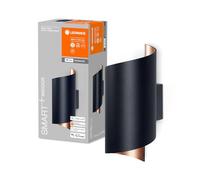 LEDVANCE Lámpara de pared regulable ORBIS TWIST SMART+ Wi‑Fi 12W 3000–6500K 600 lm Negro/Cobre