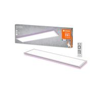 LEDVANCE Panel inteligente con luz principal y de fondo con tecnología wifi TW RGB y regulable, 100X250mm Blanco +RC, 1 Pack