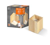 LEDVANCE Plafón SMART+ DECOR Wood WiFi, 8W, 640lm, luz blanco dinámico (3000K a 6500K), regulable, madera certificada FSC, controlable por app, compatible con Amazon, Google, etc.