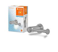 LEDVANCE Portarrollos con luz nocturna BAÑO, 0,18W, 10lm, luz blanca cálida a 3000K, batería incluida, luz diurna y sensor de movimiento, larga duración, protección IP44, ahorro energético