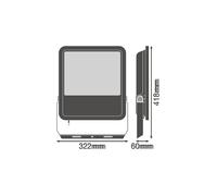 Ledvance Proyector LED 165 W 18150 lm 3000 K IP65