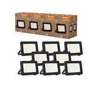 LEDVANCE Proyector LED con carcasa de aluminio negro, 5 W, 870 lm, para aplicaciones en exteriores, diseño compacto, peso ligero, fácil instalación, paquete de 8