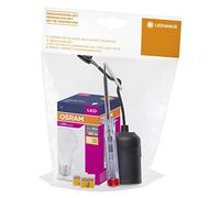 LEDVANCE Renovierungsset, bestehend aus 1x OSRAM Leuchtmittel Classic A Birne für E27-Sockel, warmweiß (2700K), 60W-Ersatz, 1x Lampenfassung E27, 2x WAGO Klemmen und 1x Phasenprüfer