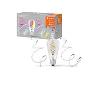 LEDVANCE Smart - Bundle Hecho de lámpara de filamento Wifi Edison Dimmable + Banda de luz de 2M-RGB + Extensión de 1M coincidente, controlable con Alexa, Google e SmartThings