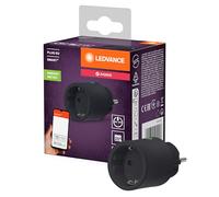 LEDVANCE SMART+ Enchufe inteligente para interiores con tecnología ZigBee, integra dispositivos tradicionales en el hogar inteligente, compatible con Alexa o Google, negro, paquete de 1