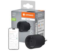 LEDVANCE SMART+ Indoor Plug, enchufe inteligente con Matter over WiFi, para integrar dispositivos tradicionales en el hogar inteligente, compatible con Alexa, Google y Apple, negro, paquete de 1