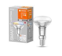 LEDVANCE Bombilla LED inteligente R50 E14 – WiFi, color 2700–6500K, reemplazo 40W, Alexa/Google/App